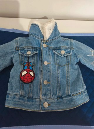 Casaco ganga bebé Spiderman 3-6 meses