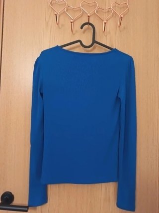 Camisa Stradivarius azul manga larga