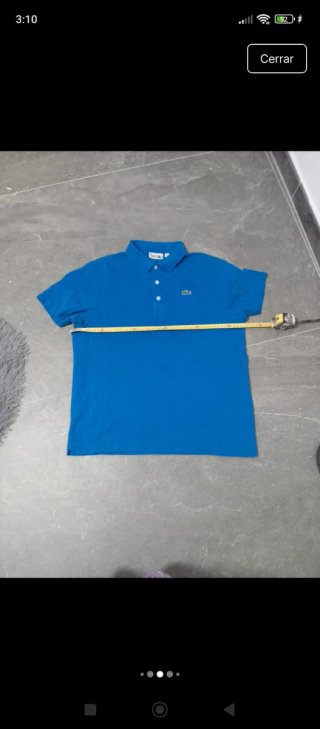 Polo Lacoste Azul Talla l