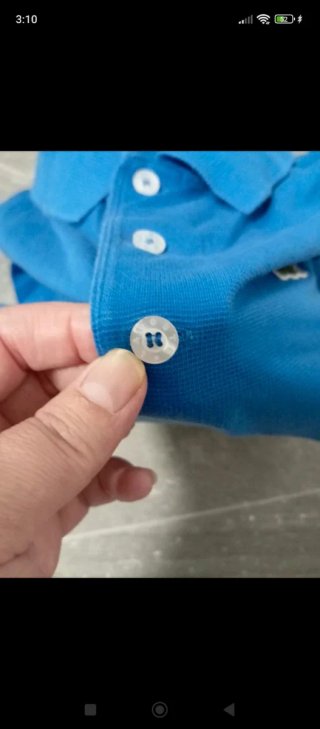 Polo Lacoste Azul Talla l