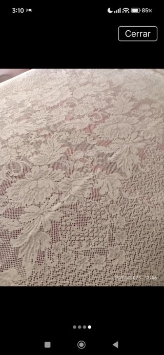Colcha vintage cama matrimonio encaje