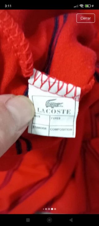 Polo Lacoste Hombre Rayas negras