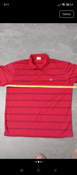 Polo Lacoste Hombre Rayas negras