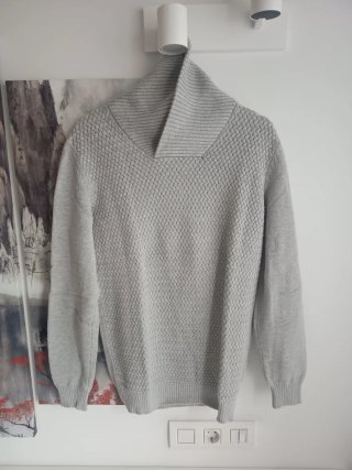 3 jerséis Celio Talla M grises