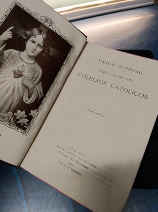 4 libros religiosos años 30, con Jesus al paraíso, manual de piedad y mas