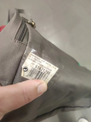 Bolso bandolera Lotto gris y verde