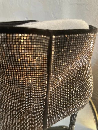 Botines Menbur plateados con cristal talla 40