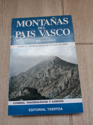 Lote 4 libros. Montañas Pais Vasco.