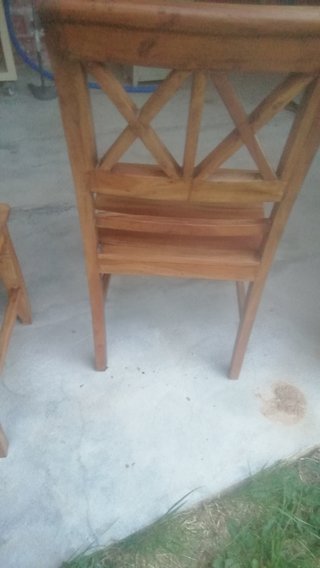 Sillas de madera sin cojines