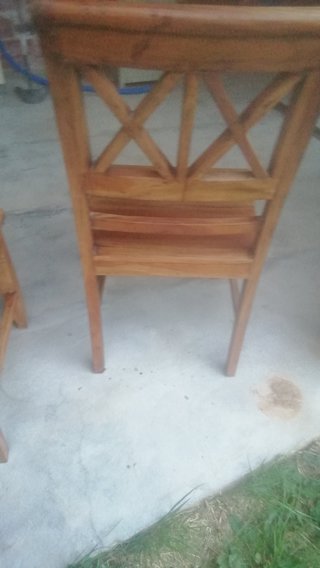 Sillas de madera sin cojines