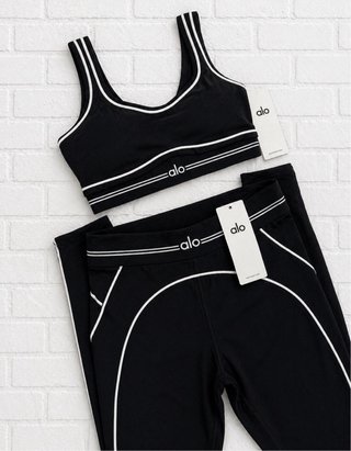 Completo Alo Yoga nero taglia XS