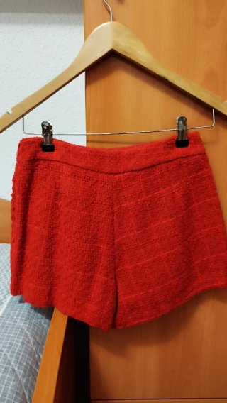 Conjunto Tweed Stradivarius Rojo