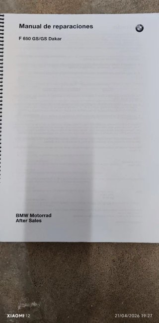 Manual Reparaciones BMW F 650 GS Dakar