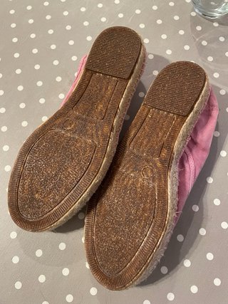 Zapatillas Esparto Natural World Rosa Talla 38