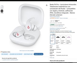 Auricolari Beats Fit Pro Bianchi