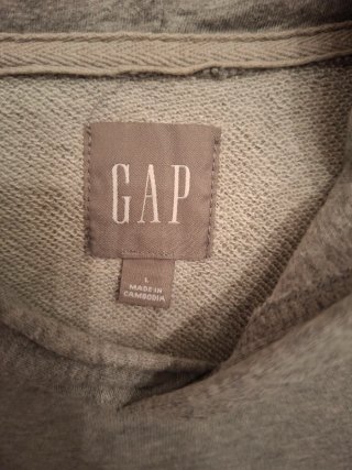 Felpa con cappuccio Gap grigia