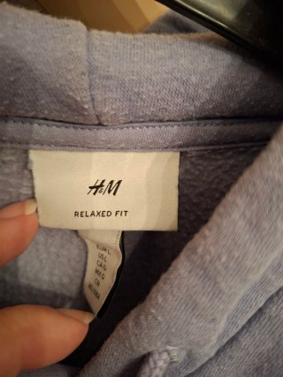 Felpa H&M Relaxed Fit Blu/Viola