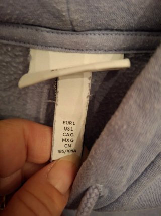 Felpa H&M Relaxed Fit Blu/Viola