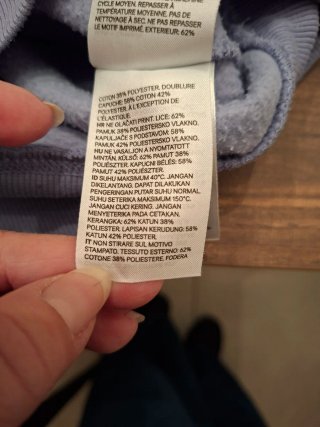 Felpa H&M Relaxed Fit Blu/Viola