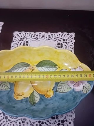 Centrotavola Vietrese Limoni e Fiori