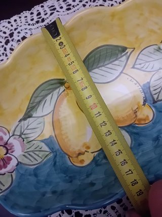 Centrotavola Vietrese Limoni e Fiori
