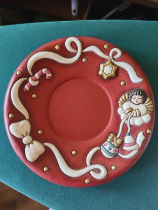 Centrotavola Natalizio Thun Ceramica Rosso