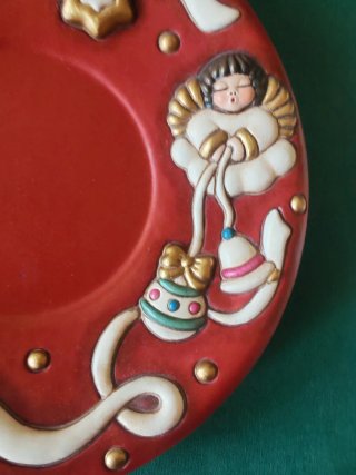 Centrotavola Natalizio Thun Ceramica Rosso