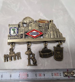 Imán Nevera Madrid Santiago Bernabéu, Cibeles, etc
