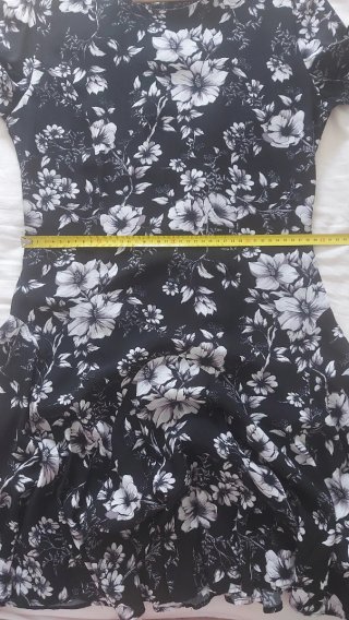 Vestido Pepe Jeans floral negro y blanco