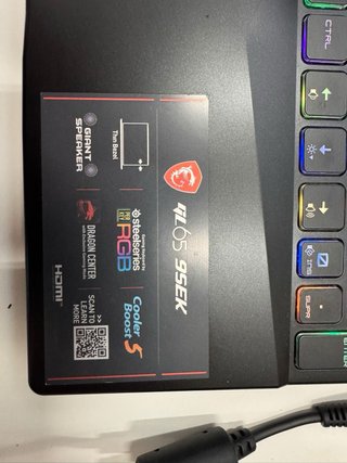 Portátil MSI Core i7 NVIDIA RTX