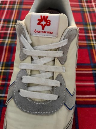 Scarpe W6ZY bianche e celesti taglia 39