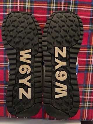 Scarpe W6ZY bianche e celesti taglia 39