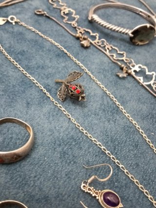 Lote de Joyería de Plata