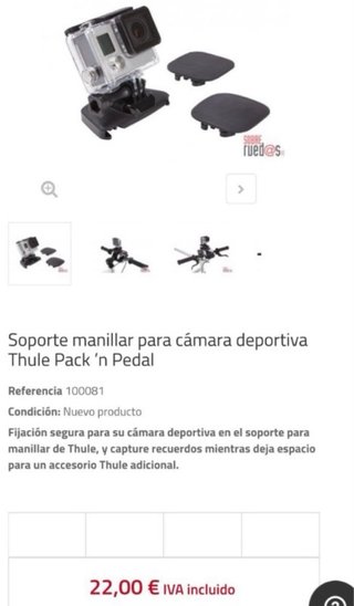 Soporte Cámara Thule Pack 'n Pedal NUEVO