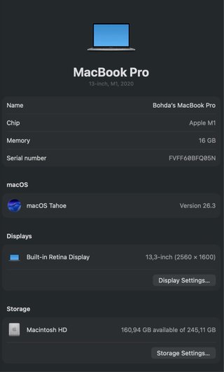 Apple MacBook Pro 13-inch m1 2020