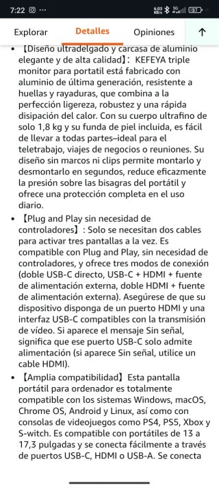 Monitor Portátil KEFEYA 15.6 FHD IPS