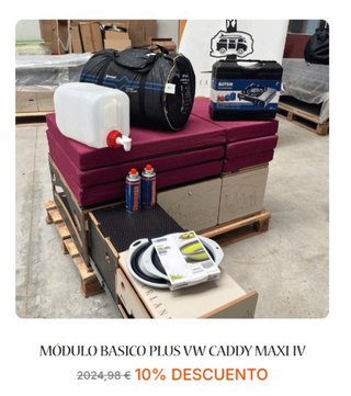 Muebles camper en stock para minifurgos