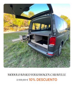 Muebles camper en stock para minifurgos