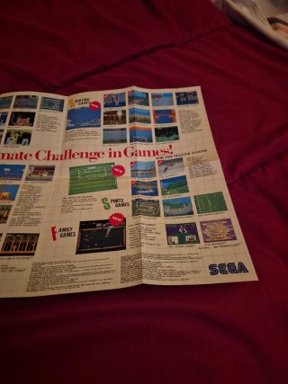 Catálogo Master System Sega