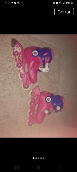 Patines en línea rosas y morados