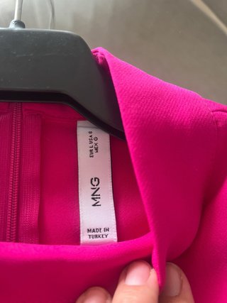 Vestido Mango Fucsia . Un solo uso.