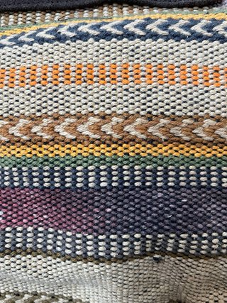 Mochila mujer étnica marrón multicolor