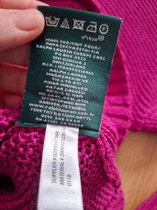 Jersey Ralph Lauren Mujer Rosa Talla M