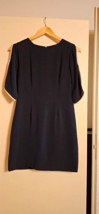 Vestitino blu con perle