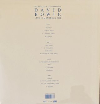 David Bowie - Live in Montreux 2002 Vinilo Ed Limi
