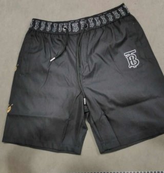 Pantaloncino Burberry Nero con grafica oro