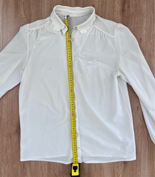 Blusa Vintage Blanca con Bordado