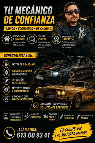 Mecánico para coches antiguos y modernos