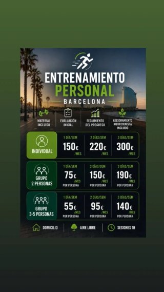 Entrenador Presencial Barcelona