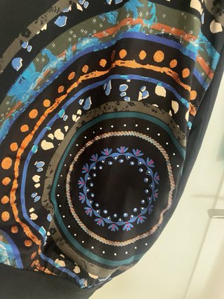 Vestido Desigual Negro Brillante Talla L